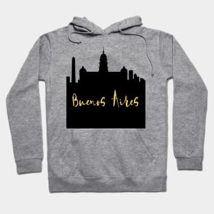 BUENOS AIRES ARGENTINA DESIGNER SILHOUETTE SKYLINE ART Hoodie